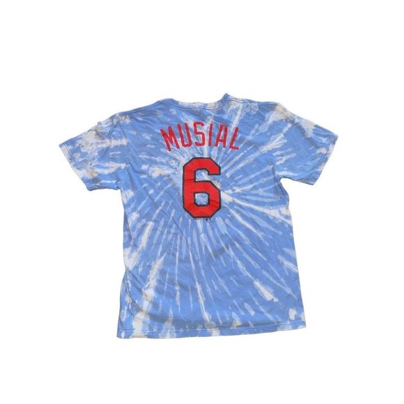 St. Louis Cardinals Stan Musial Bleached Jersey Tee - Picture 2 of 3